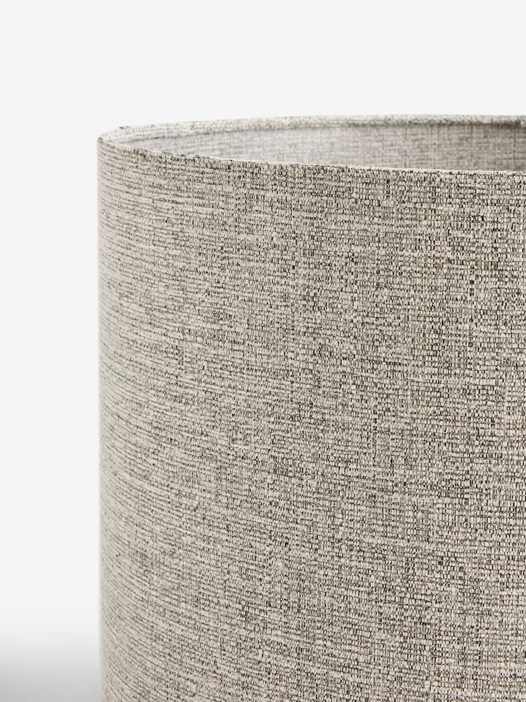 Grey Tweedy Lamp Shade - Image 5 of 5 Grey Tweedy Lamp Shade - Image 5 of 5