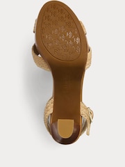 Lauren Ralph Lauren Natural Sasha Raffia Platform Sandals - Image 5 of 6
