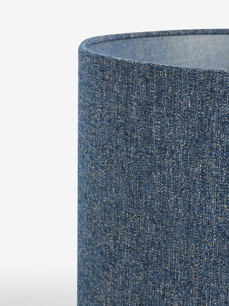 Navy Blue Tweedy Lamp Shade - Image 5 of 5 Navy Blue Tweedy Lamp Shade - Image 5 of 5