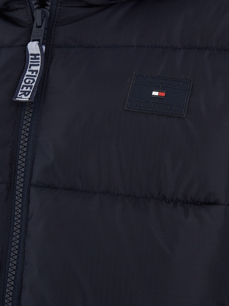 Tommy Hilfiger Blue Boys Alaska Puffer Jacket - Image 6 of 6