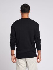 U.S. Polo Assn. Black Mens Cotton Crew Neck Jumper - Image 2 of 8