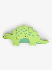 JoJo Maman Bébé Green Wooden Dinosaur Puzzle Set - Image 5 of 8