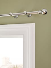 Chrome 4m Bendable Bay Window Curtain Pole Kit - Image 2 of 6