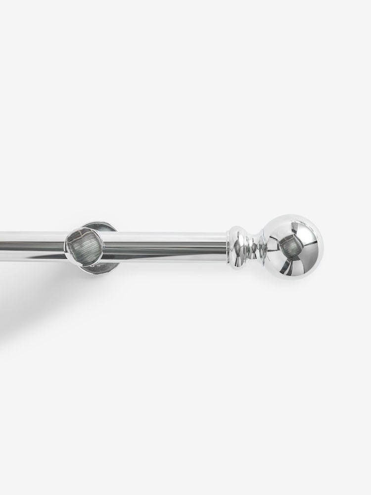 Chrome 4m Bendable Bay Window Curtain Pole Kit - Image 6 of 6
