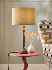 Ochre Yellow Tweedy Lamp Shade - Image 2 of 5