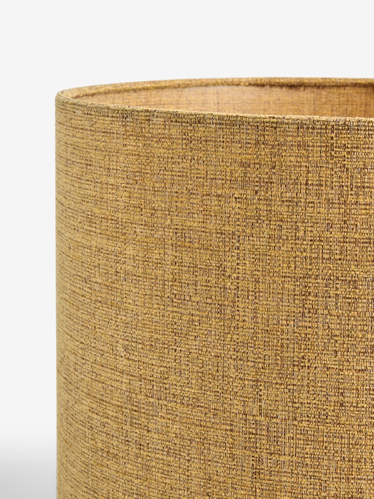 Ochre Yellow Tweedy Lamp Shade - Image 5 of 5 Ochre Yellow Tweedy Lamp Shade - Image 5 of 5