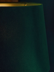 Green Velvet Lamp Shade - Image 4 of 5