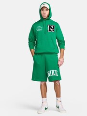 Nike Green Club Fleece French Terry Shorts - Image 7 of 7