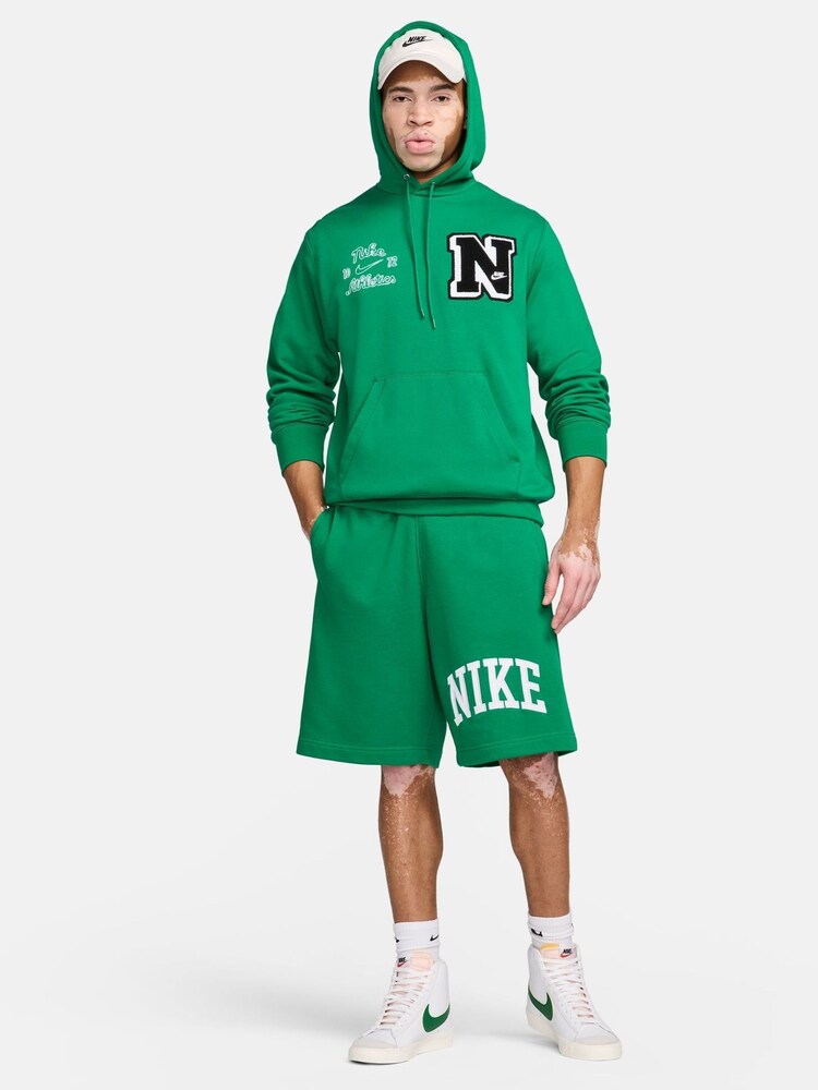 Nike Green Club Fleece French Terry Shorts - Image 7 of 7