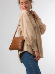 Pure Luxuries London Finola Nappa Leather Cross-Body Bag - Image 1 of 7