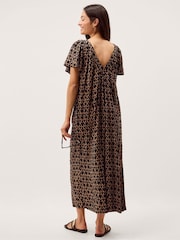 Monsoon Black Arti Print Wide Leg Jumpsuit - Image 2 of 4