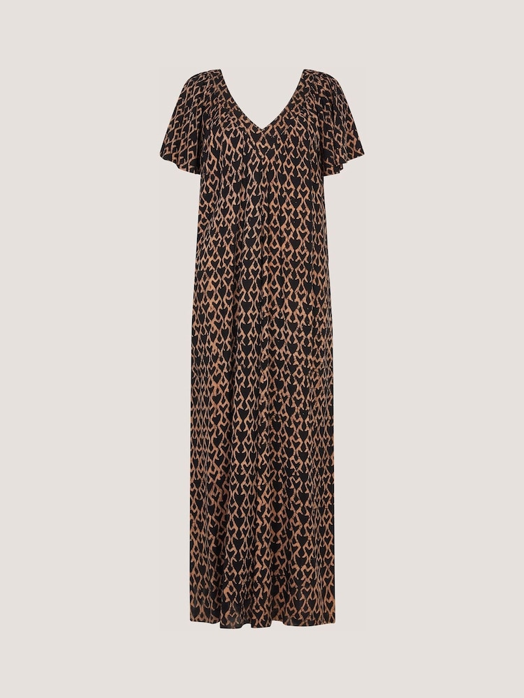 Monsoon Black Arti Print Wide Leg Jumpsuit - Image 4 of 4