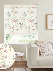 Cath Kidston White Birds and Roses Multi Made to Measure Roller Blind - Image 1 of 4