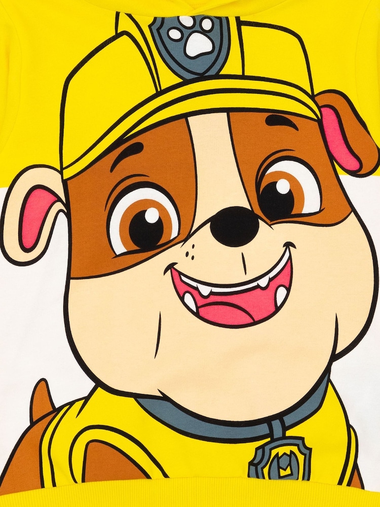 צהוב - Vanilla Underground קפוצ'ון עם הדפס דמויות של Paw Patrol, %100 כותנה - Image 3 of 6