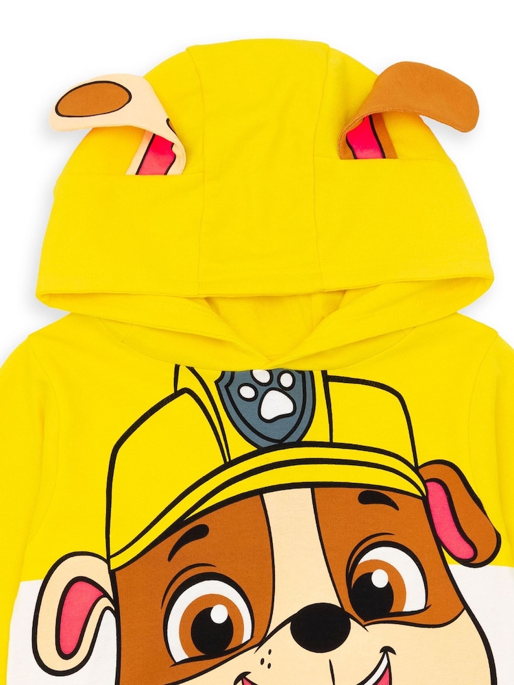 צהוב - Vanilla Underground קפוצ'ון עם הדפס דמויות של Paw Patrol, %100 כותנה - Image 4 of 6