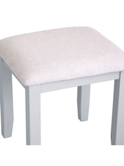 K Interiors Grey Oak Windsor Solid Wood Stool - Image 3 of 5