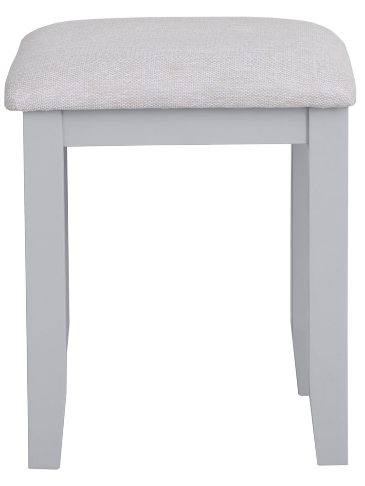 K Interiors Grey Oak Windsor Solid Wood Stool - Image 5 of 5