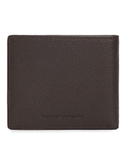 Tommy Hilfiger Brown Leather Signature Plaque Bifold Wallet - Image 3 of 4