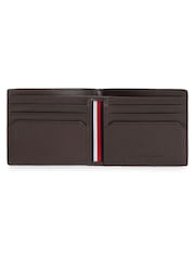Tommy Hilfiger Brown Leather Signature Plaque Bifold Wallet - Image 4 of 4