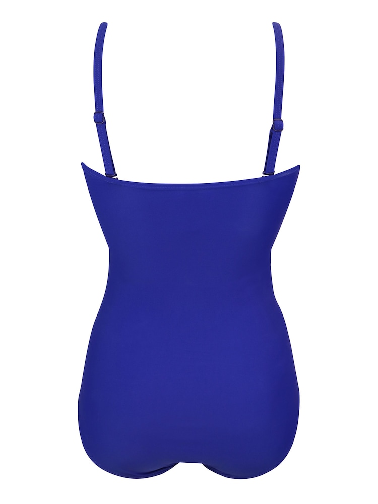 Pour Moi Blue Santa Monica Removable Straps Tummy Control Swimsuit - Image 4 of 4