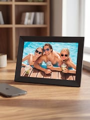 MenKind Black RED5 Frameo 10 HD IPS Wireless Digital Photo Frame - Image 1 of 4
