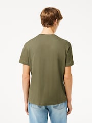 Зеленый - Lacoste Regular Fit Sports 100% Cotton T-Shirt - Image 2 of 6