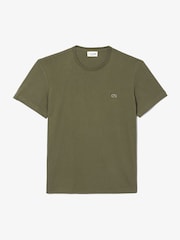 Зеленый - Lacoste Regular Fit Sports 100% Cotton T-Shirt - Image 5 of 6