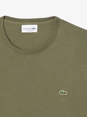 Зеленый - Lacoste Regular Fit Sports 100% Cotton T-Shirt - Image 6 of 6