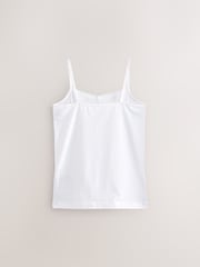 White 10 Pack Lace Trim Cami Vest (1.5-16yrs) - Image 3 of 4