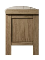 K Interiors Smoked Oak Embleton Solid Wood Hall Bench - Image 4 of 6