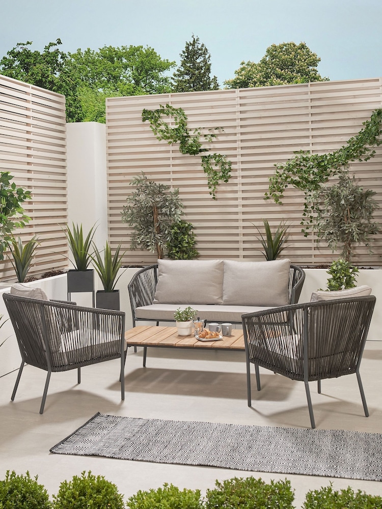 Pacific Grey Garden Reims Lounge Set - Image 2 of 2