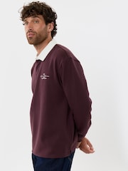 Threadbare Relaxed Fit Cotton Canberra Rugby Polo Shirt - Imaginea 2 din 5