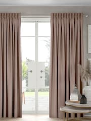 Mink Brown Chenille Made To Measure Curtains - Image 1 of 8