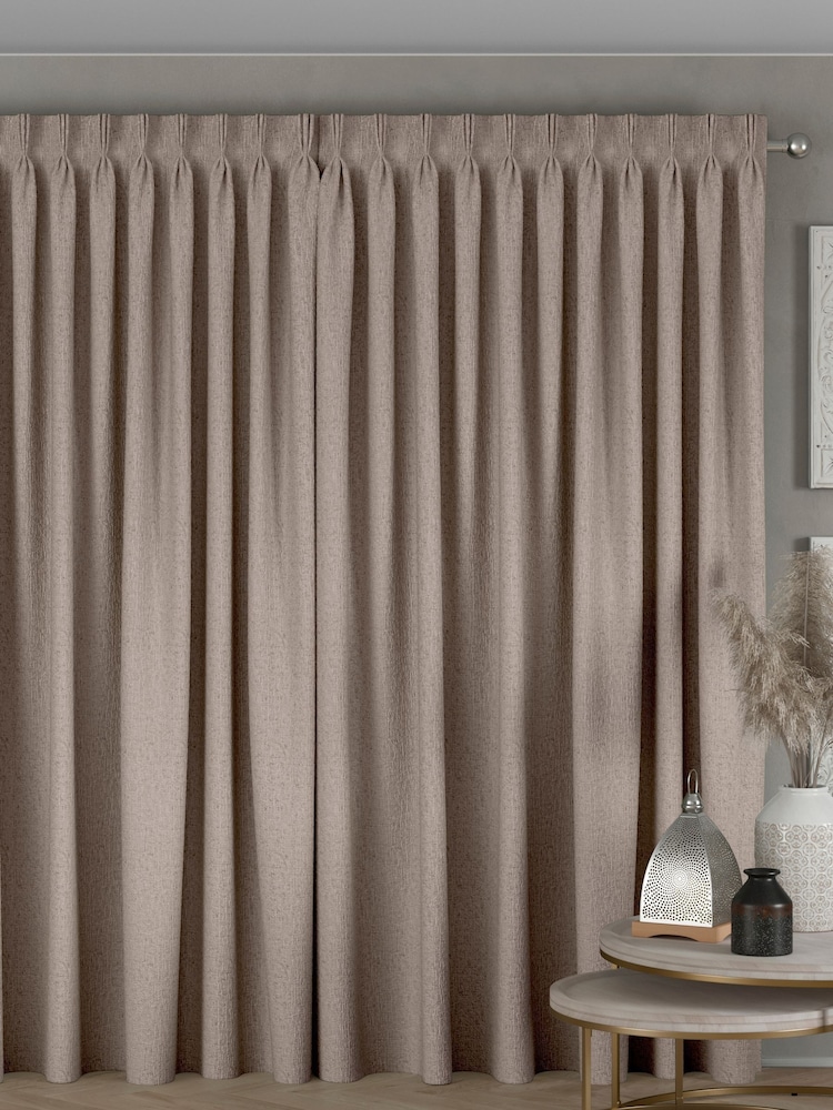 Mink Brown Chenille Made To Measure Curtains - Image 2 of 8
