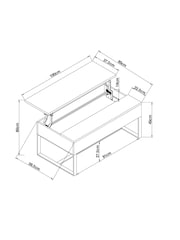 Dark Bronx Storage Coffee Table - Image 9 of 9