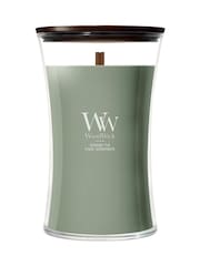 Woodwick Green Medium Hourglass 1 Wick Large Candle - Image 1 of 1