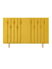 Catherine Lansfield Yellow Velvet Headboard - Image 3 of 3