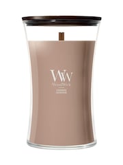 Woodwick Brown Medium Hourglass 1 Wick Large Candle - Image 1 of 1