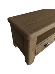 K Interiors Smoked Oak Embleton Solid Wood Standard TV Unit - Image 5 of 6
