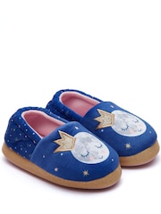Harry Bear Purple Nighttime Printed Slippers - Image 1 of 5