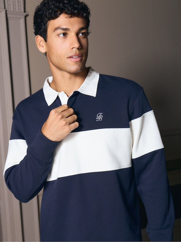 Chelsea Gillespie Rugby Buy Threadbare Blue Relaxed Fit Cotton Rich Rugby Polo Shirt from the ...