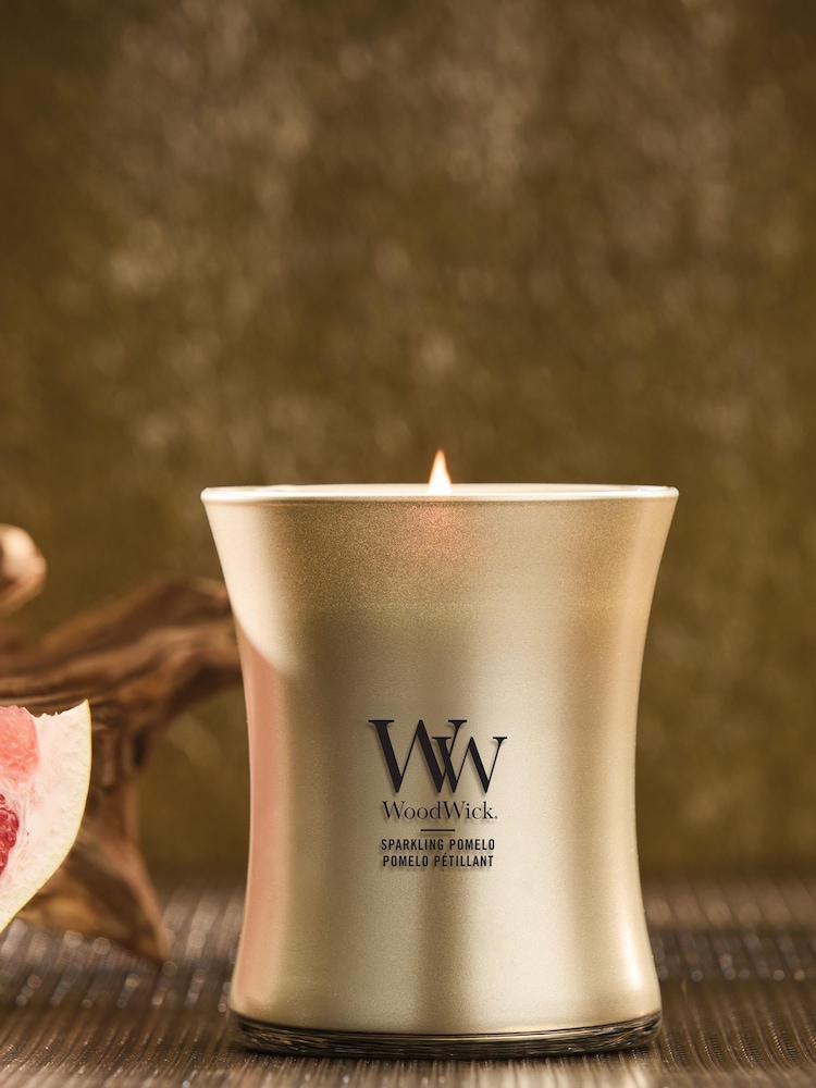 Woodwick Gold Medium Hourglass Candle - Image 2 of 6