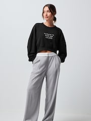 Black Toronto City Graphic Cropped Sweatshirt - Image 2 of 6