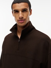 Tommy Hilfiger түпнұсқа терри Quarter-Zip юбкасымен жемпір - 7суретінің 4 суреті