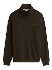 Tommy Hilfiger түпнұсқа терри Quarter-Zip юбкасымен жемпір - 7суретінің 5 суреті
