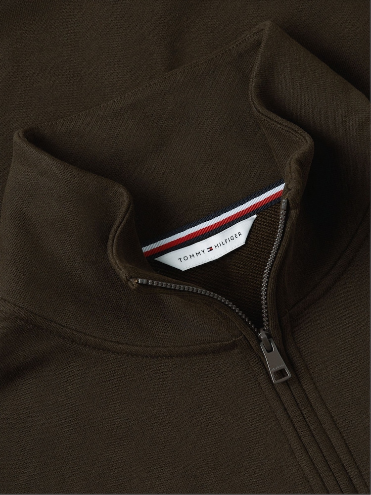 Tommy Hilfiger түпнұсқа терри Quarter-Zip юбкасымен жемпір - 7суретінің 7 суреті