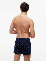 Azul - Calzoncillos bóxer tejidos con estampado clásico de Tommy Hilfiger 3 Pack - Imagen 3 de 6