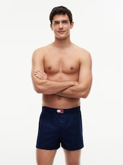 Azul - Calzoncillos bóxer tejidos con estampado clásico de Tommy Hilfiger 3 Pack - Imagen 6 de 6