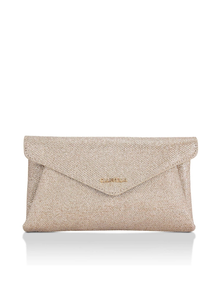 Dourado - Carvela Megan Envelope Clutch Bag - Imagem 1 de 1