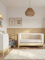 Gaia Baby Primrose Yellow White Eos Nursery Cot Bed - Image 2 of 4